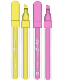 Marca-Texto 2 Cores Rosa/Amarelo Rebecca Bonbon RB1401

