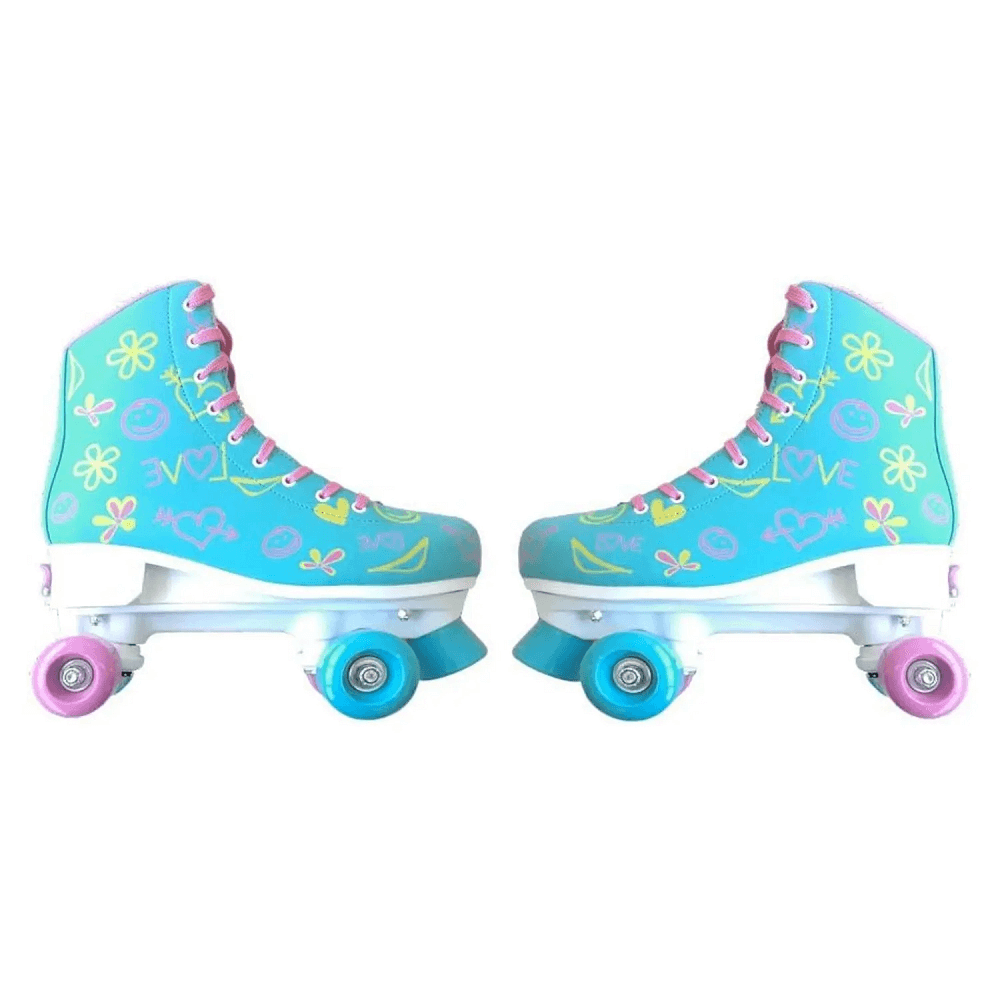 Patins Roller Skate Ajustável 35-38 Azul RL-07A - Fenix