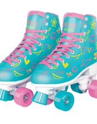 Patins Roller Skate Ajustável 35-38 Azul RL-07A - Fenix
