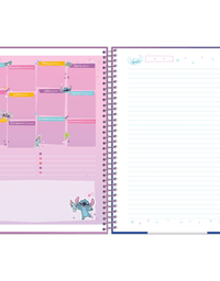 Caderno Espiral Universitário 10 Matérias  160 Folhas Stitch - Foroni
