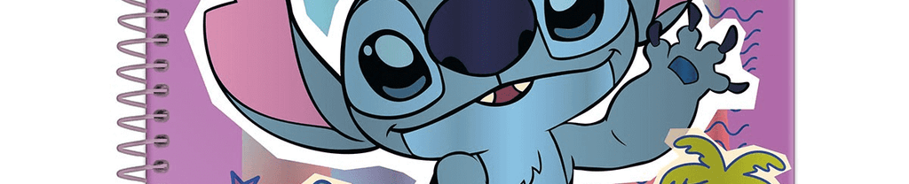 Caderno Espiral Universitário 10 Matérias  160 Folhas Stitch - Foroni