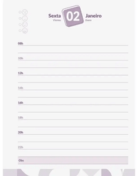 Agenda Diária 352 Pág. 2026 Pink Rodeo 133x178mm - Jandaia
