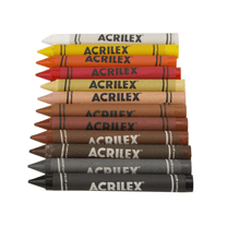 Giz de Cera Big Multicultural 12 Cores Tom de Pele e Cabelo 09122 - Acrilex