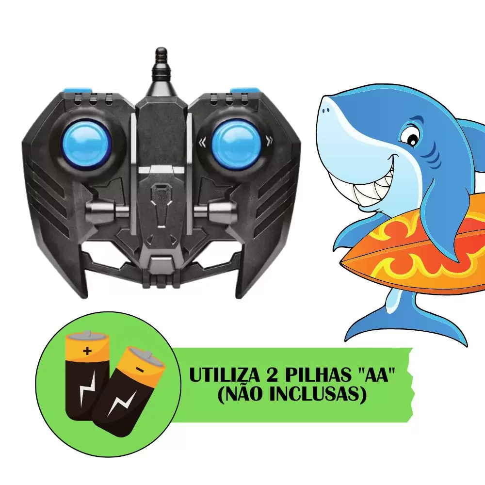 Shark Control Tubarão Aquatico C/ Controle - ZP01004 Zoop Toys