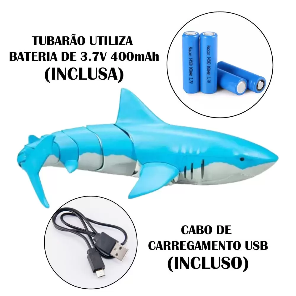 Shark Control Tubarão Aquatico C/ Controle - ZP01004 Zoop Toys
