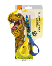 Tesoura Escolar 13 cm Raptors Dinossauro TE1300 - BRW
