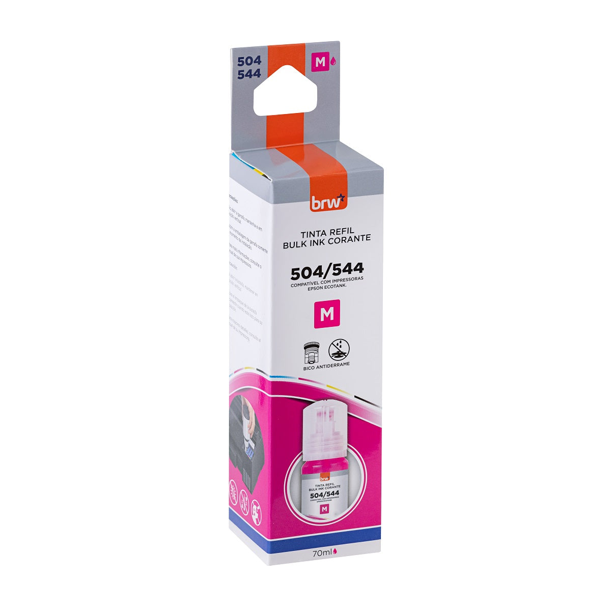Tinta Refil P/ Epson Bulk Ink 504/544 Magenta TR5442 - BRW