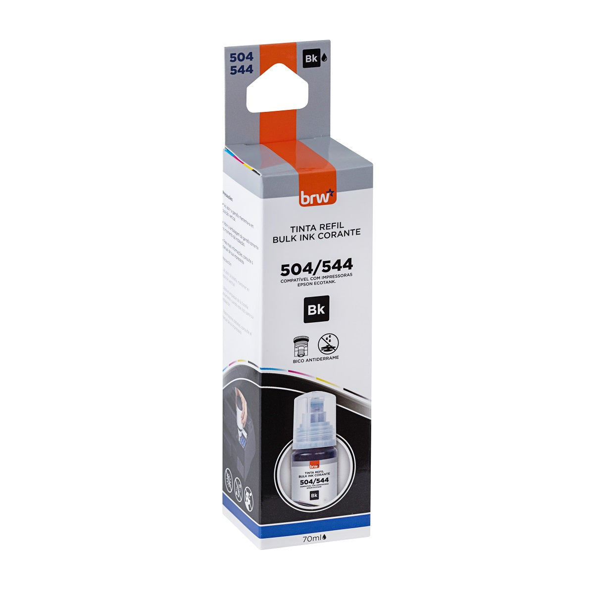 Tinta Refil P/ Epson Bulk Ink 504/544 Preta TR5444 - BRW