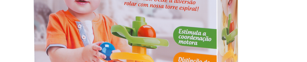 Brinquedo Educativo Torre de Bolinhas Espiral Joy.Co 906 - Bambola