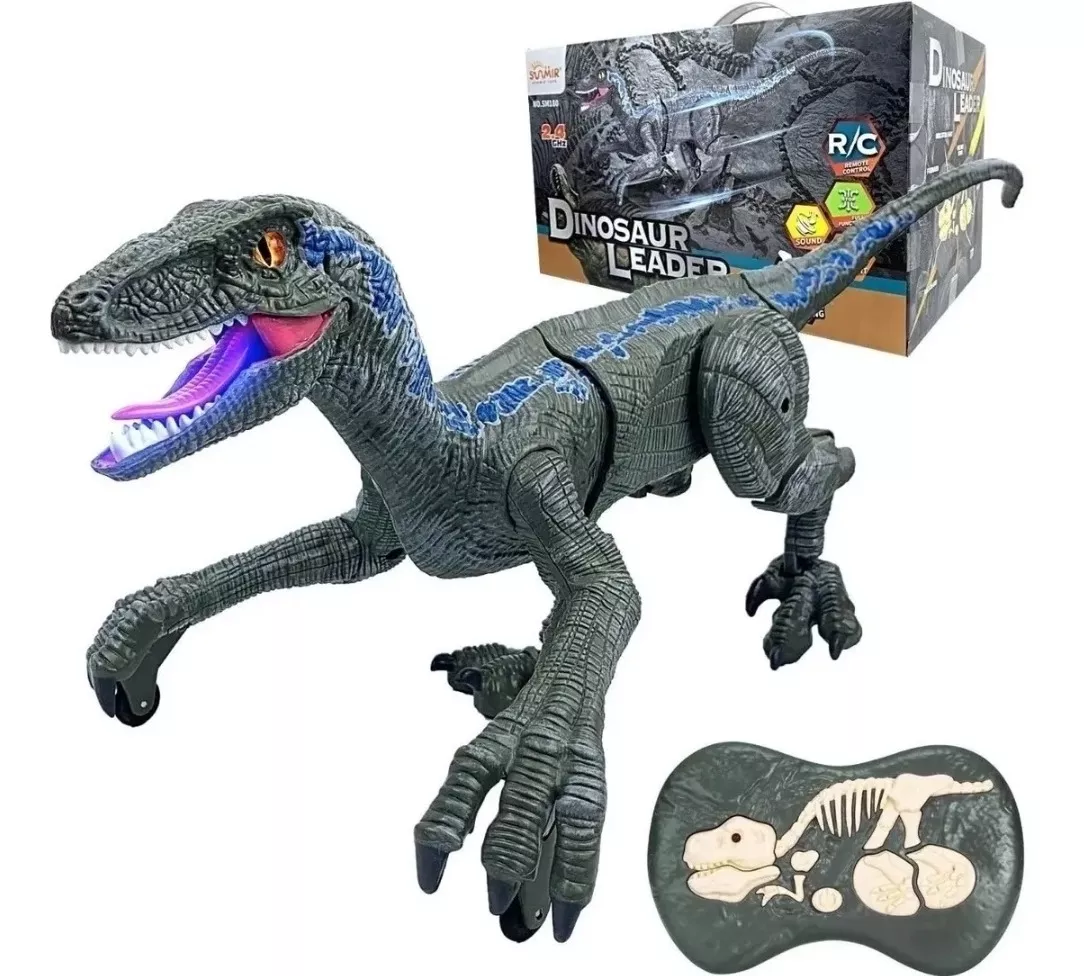 Dinossauro Velociraptor Control c/ Controle Remoto - ZP01013 Zoop Toys