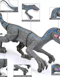 Dinossauro Velociraptor Control c/ Controle Remoto - ZP01013 Zoop Toys
