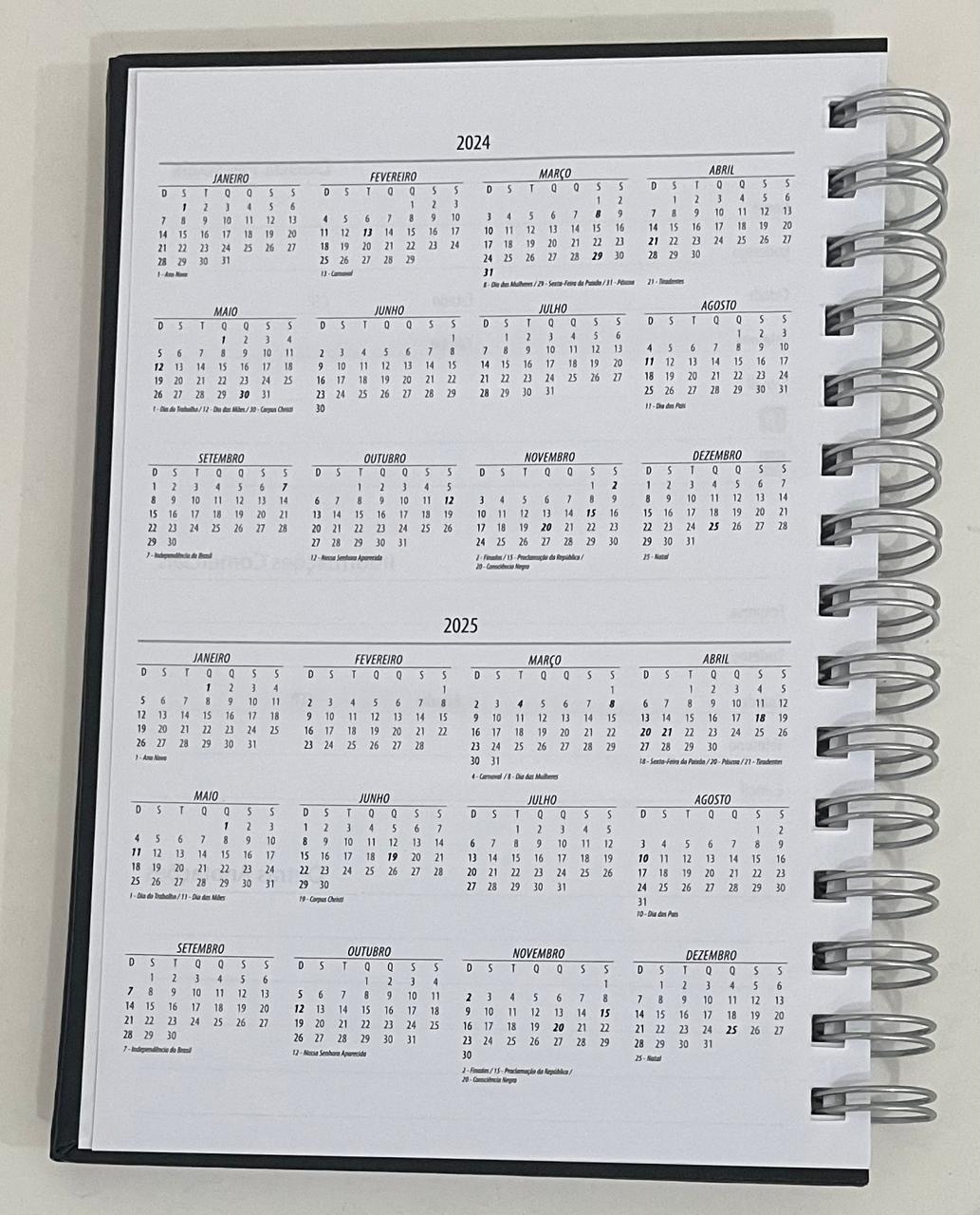 Caderno Prime 205x280mm 100Fls 1 Mat. S/ Pauta 63g/m² Preto P039 - Royal Paper