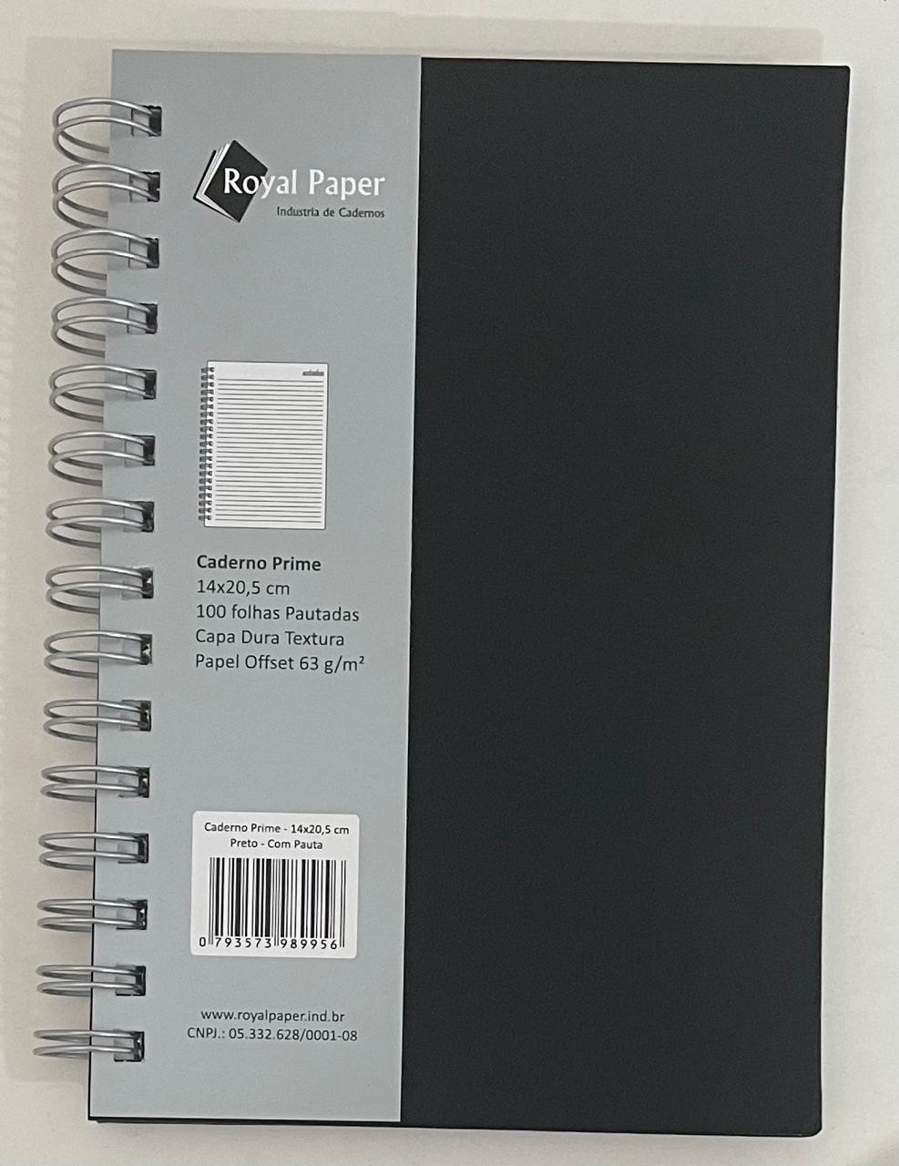 Caderno 1/4 100Fls Pautado 63g/m² Prime - Royal Paper