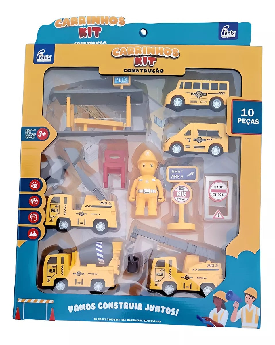 Carrinho de Fricção Kit Construção XCC-033CT - Fênix