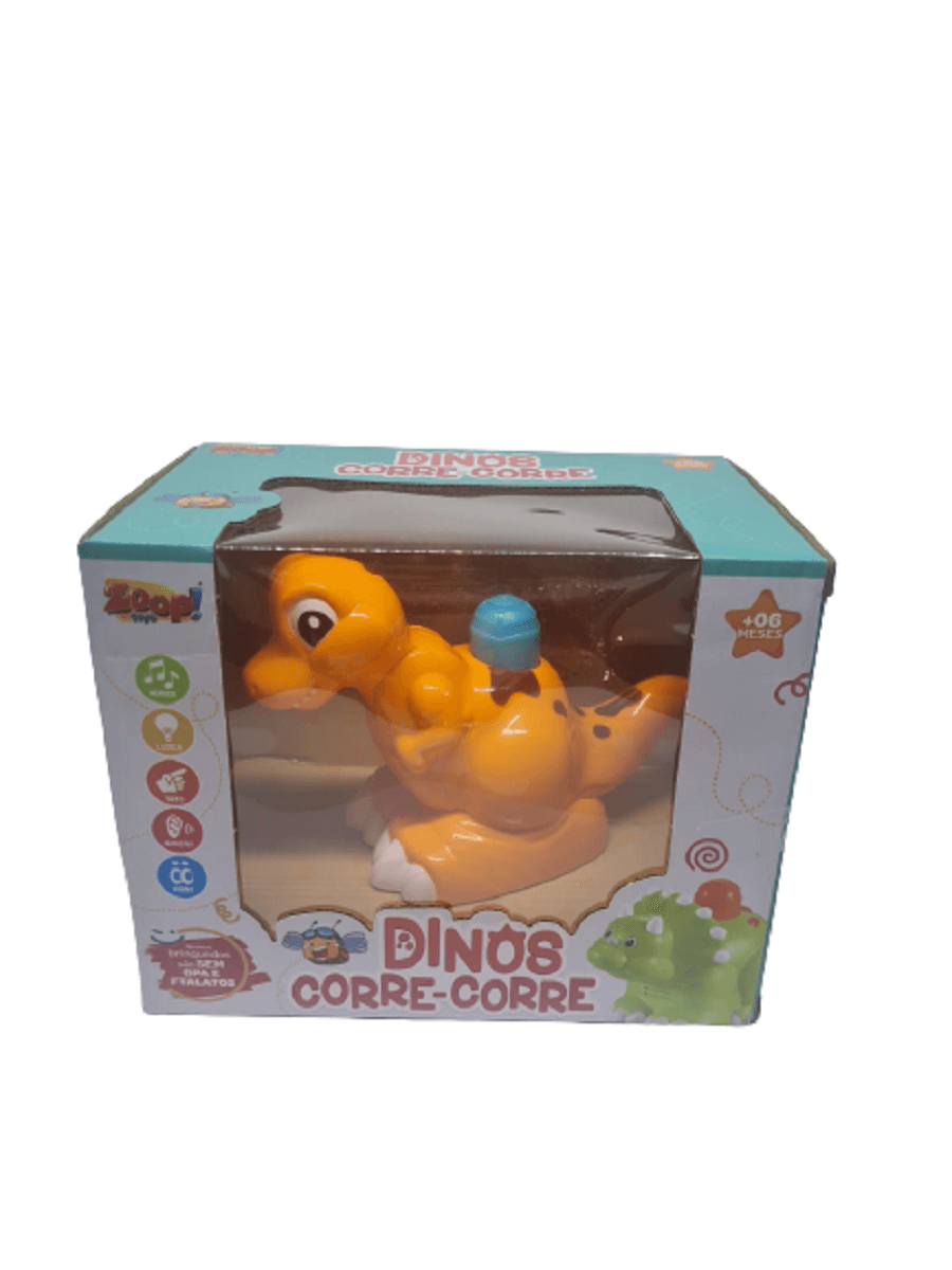 Dino Corre-Corre Com Som e Luzes ZP00735 - Zoop Toys