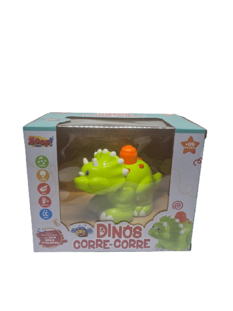 Dino Corre-Corre Com Som e Luzes ZP00735 - Zoop Toys