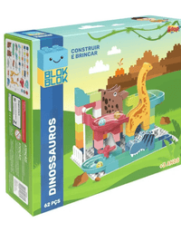 Blocos De Montar Blok Blok Dinossauros ZP01030 - Zoop Toys
