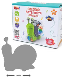 Brinquedo Caracol Bate e Volta Com Som e Luzes - ZP01115
