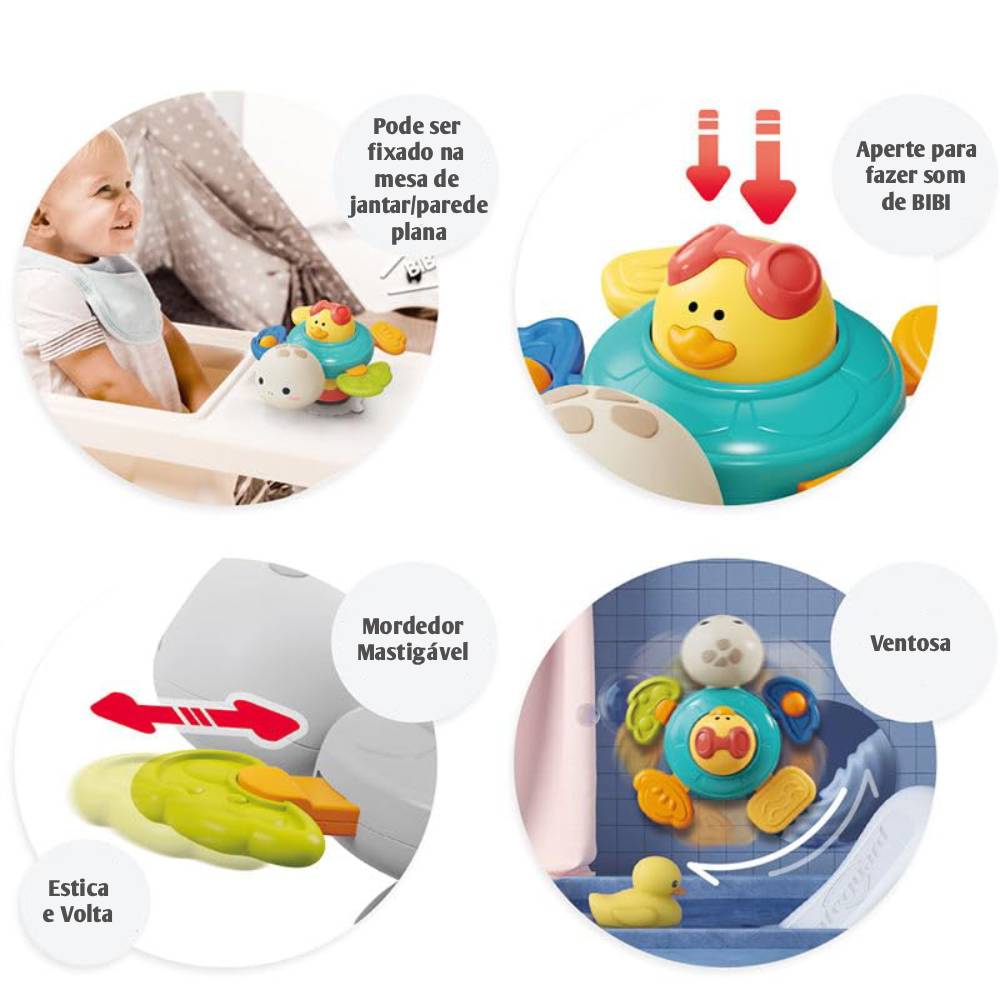 Chocalho Tartaruga Multissensorial ZP01409 - Zoop Toys