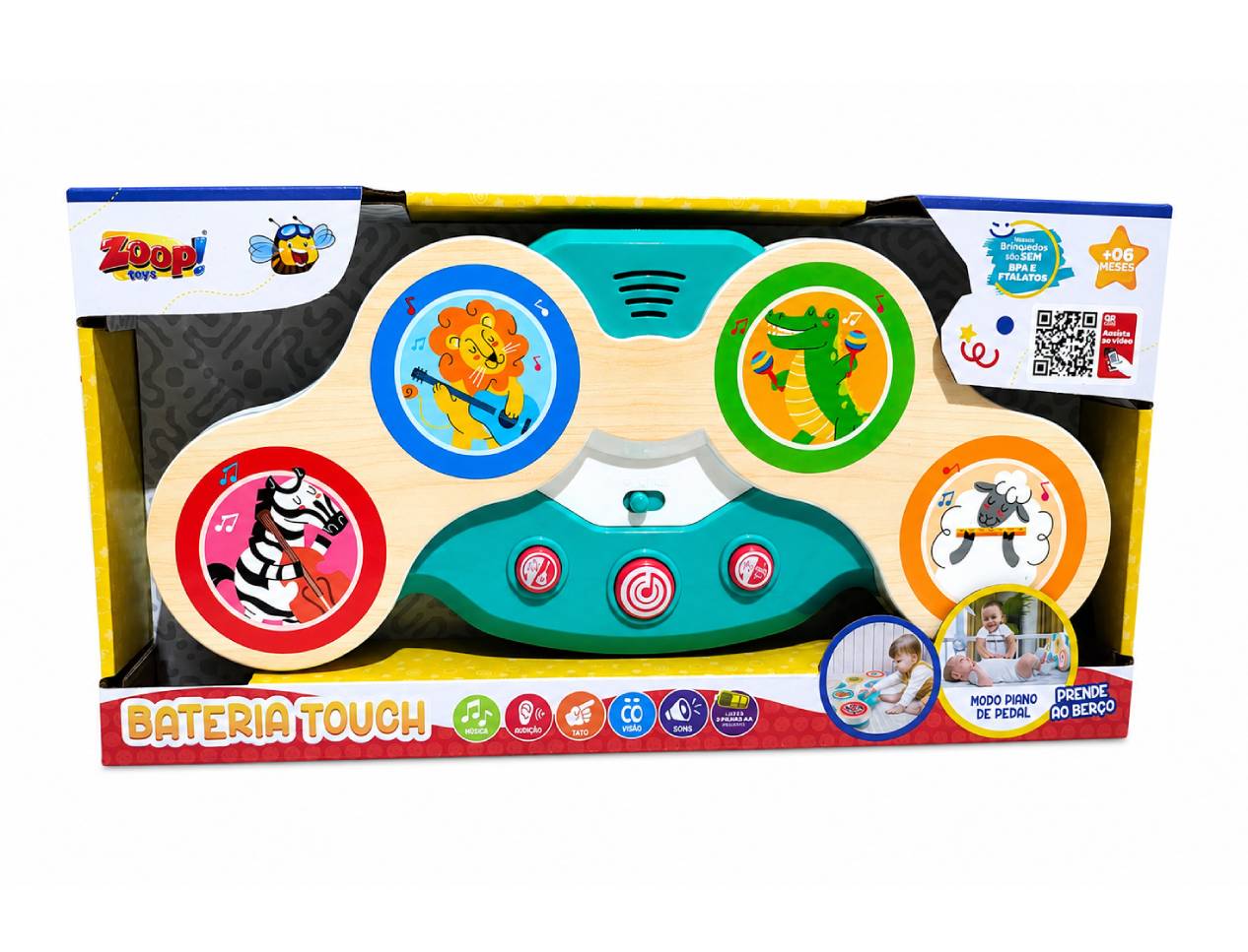Bateria Musical Infantil Touch ZP01465 - Zoop Toys
