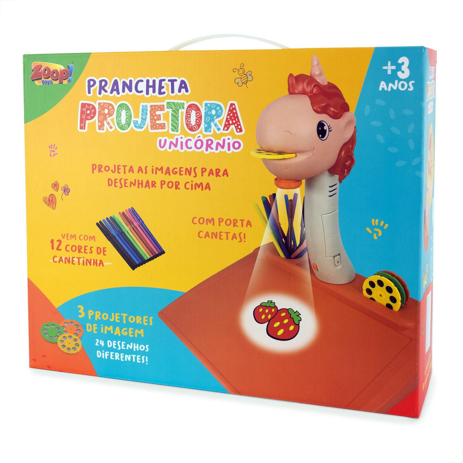 Prancheta Projetora de Desenho Unicórnio ZP01166 - Zoop Toys