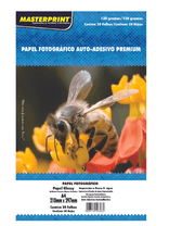 Papel Fotográfico Glossy Auto-Adesivo 20 Folhas 130 Gramas Brilhoso - Masterprint