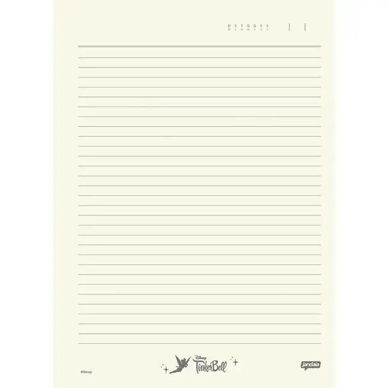Caderno Universitário 80 Folhas 1 Matéria Tinker Bell 75156 - Jandaia
