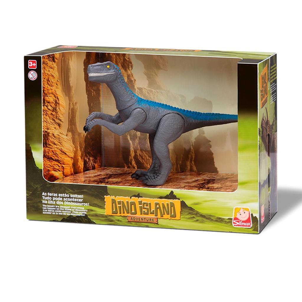 Dinossauro Velociraptor Dino Island Adventure 1560 - Silmar