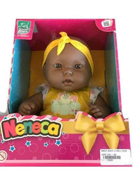 Boneca Neneca Sem Cabelo Negra 395 - Super Toys
