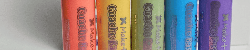 Guache Bastão 6 Cores Tons Pastel 13714 - Make+