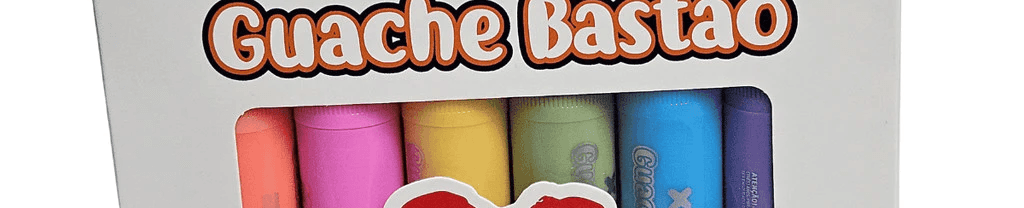 Guache Bastão 6 Cores Tons Pastel 13714 - Make+