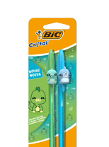 Caneta Esferográfica Cristal Fashion Bichinho RS/RX ou AZ/VD 9310401 - BIC