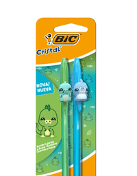 Caneta Esferográfica Cristal Fashion Bichinho RS/RX ou AZ/VD 9310401 - BIC
