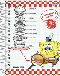 Agenda Diária 352 Pág. 2026 Bob Esponja 133x178mm - Jandaia
