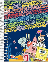 Agenda Diária 352 Pág. 2026 Bob Esponja 133x178mm - Jandaia
