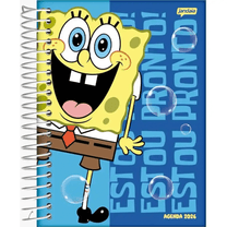Agenda Diária 352 Pág. 2026 Bob Esponja 133x178mm - Jandaia