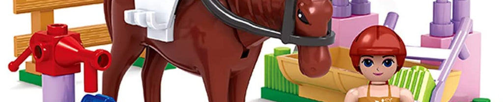 Bloco de Montar Cavalo da Princesa 45 Pçs 2802.1 - Xalingo