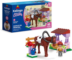Bloco de Montar Cavalo da Princesa 45 Pçs 2802.1 - Xalingo