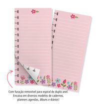 Bloquinho Folhas Removíveis Pautas Floral 30 Folhas 5844 - Fina Ideia