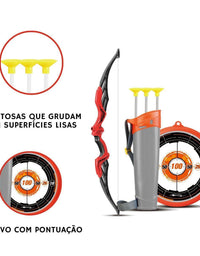 Arco e Flecha Super Mira Vermelho ZP01185 - Zoop Toys
