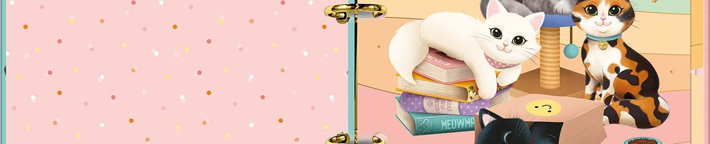 Caderno Argolado Colegial Purrfect Cats 80 Fls 35023 - Tilibra