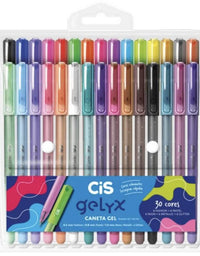 Caneta Gel Cis Gelyx 1.0mm Kit C/30 Cores Cor da tinta Colorido
