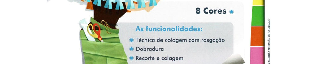 Bloco Criativo Eco Cores 8 Cores 32 Folhas A4 210x297mm - Novaprint