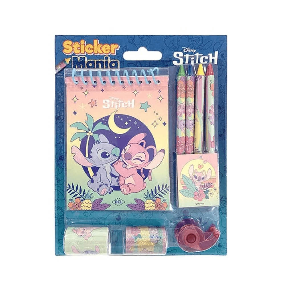 Livro Infantil Colorir Sticker Mania Stitch D8289 - DCL