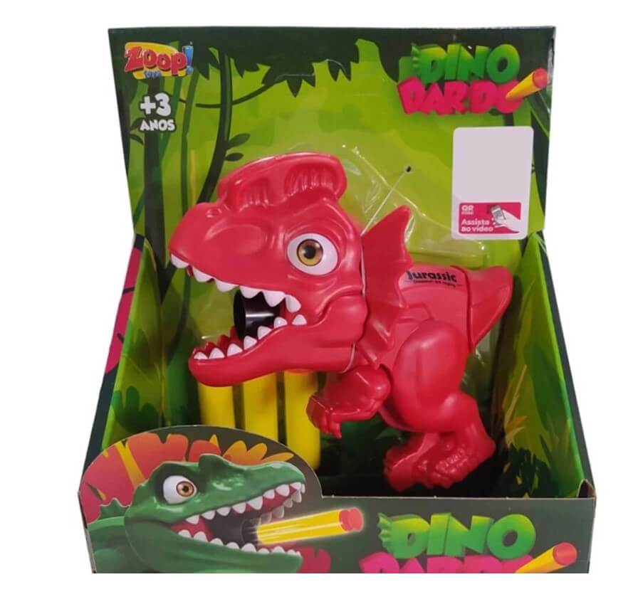 Dino Dardo Lançador de Dardo Dinossauro ZP01028 - Zoop Toys