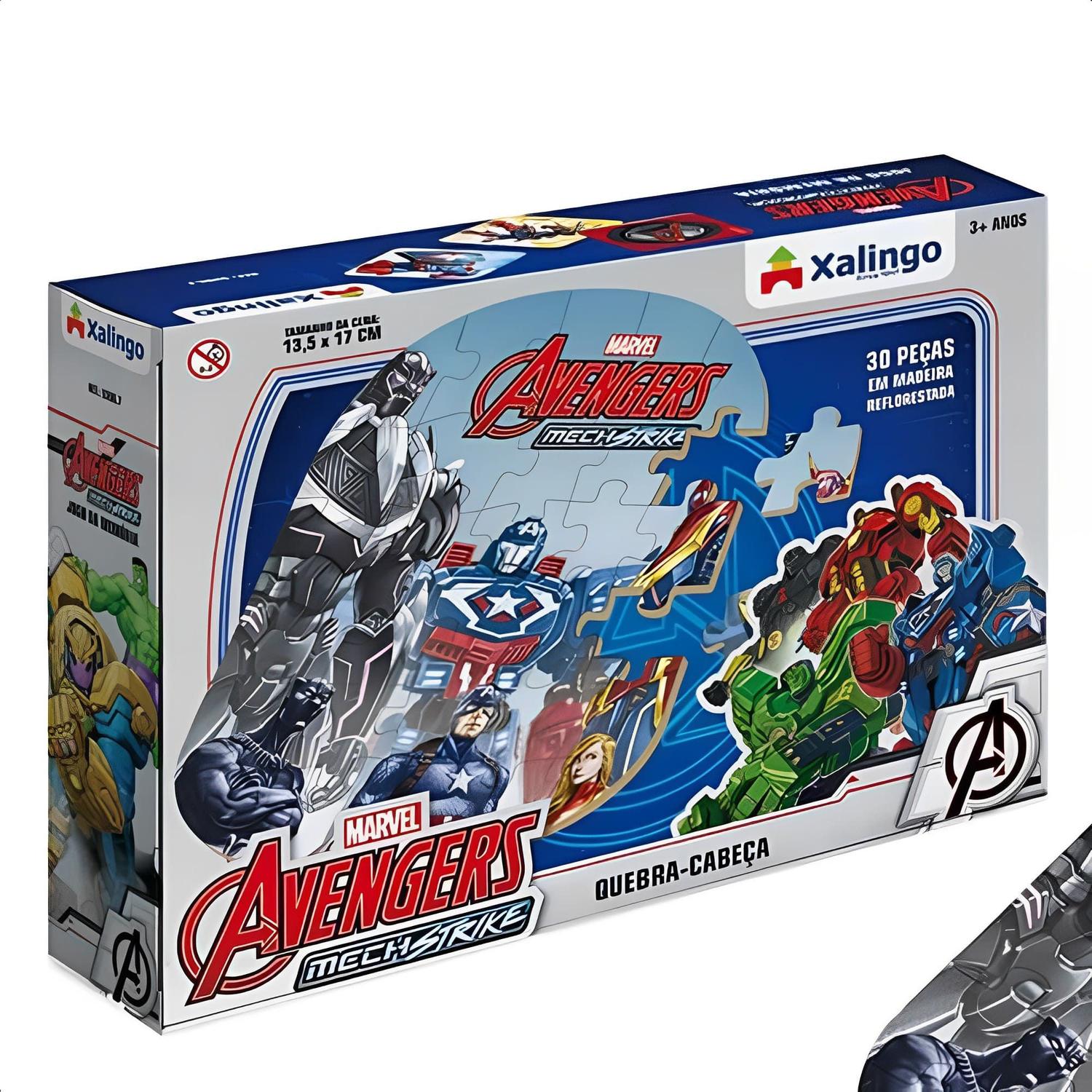 Quebra-Cabeça 30pçs Avengers Mech Strike 5399.8 - Xalingo