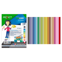 Bloco Eco Cores 21 Cores 42 Folhas 110g/m² 235mmx325mm - Novaprint