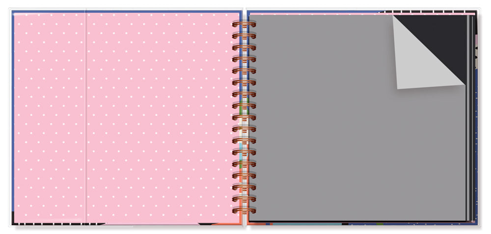 Álbum de Fotos Jardim das Cores 21x23cm 4277 - Fina Ideia