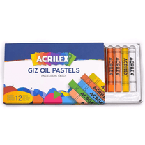 Giz Pastel Oleoso 12 Cores 09547 - Acrilex