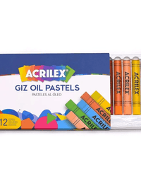 Giz Pastel Oleoso 12 Cores 09547 - Acrilex
